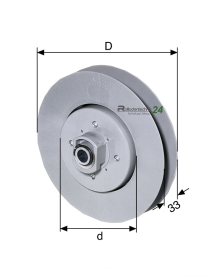 Selve Lunamat-Gurtzuggetriebe, Untersetzung 2,6:1, D= 190 mm