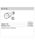 Adapterset für Profilwelle K 60 Kittelberger