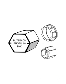 Adapterset für Sechskantwelle B 60 Butzbach