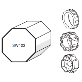 Adapterset für Achtkantwelle SW 102