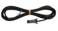 Somfy io / RTS-Kabel (3-adrig) schwarz mit HiPro-Antriebsstecker 3 Meter