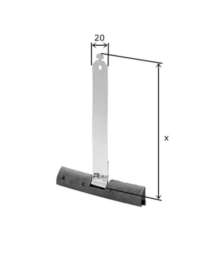 5x Mini Rolladen Aufhängefeder Rollladen Stahlband-aufhänger Stahlfeder 170 mm