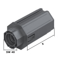 Selve Walzenkapsel für SW 60, mit Aufnahme für Mini-Gurtscheibe SW 40, L:  X = 67 mm,