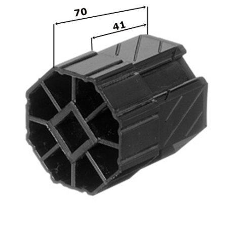 Selve Walzenkapsel -kurz-,  mit Innenvierkant 15 mm für SW 60