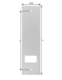 Selve Blende in weiß für Einlass-Gurtwickler (L: 260 mm)