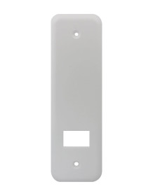 Selve Blende in weiß, abgerundet, Maxi Einlass-Gurtwicklerweiß (L:134 mm)