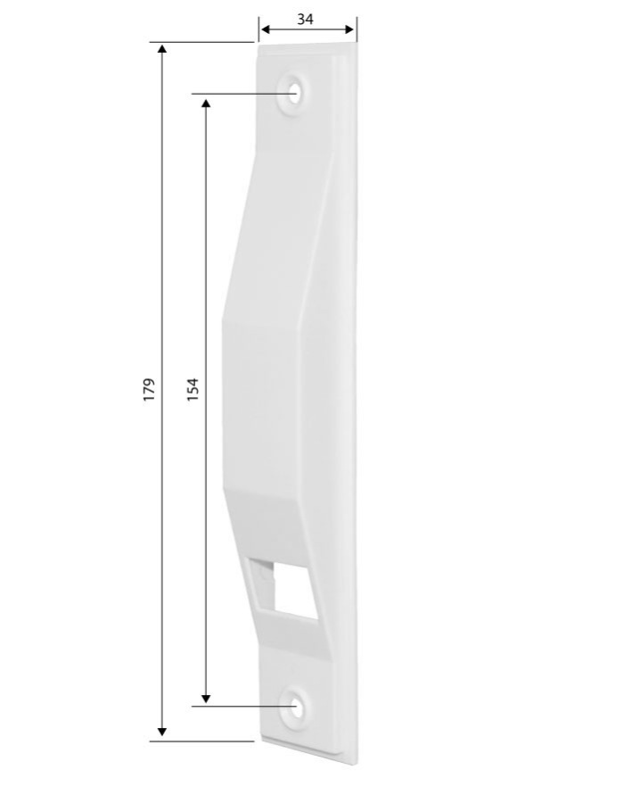 Blende Abdeckung für Mini Einlass Gurtwickler Rolladen Lochabstand 15,0