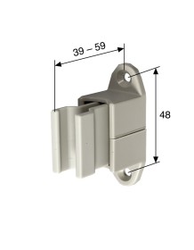 Selve Kurbelhalter in weiß, höhenverstellbar 39 - 59 mm